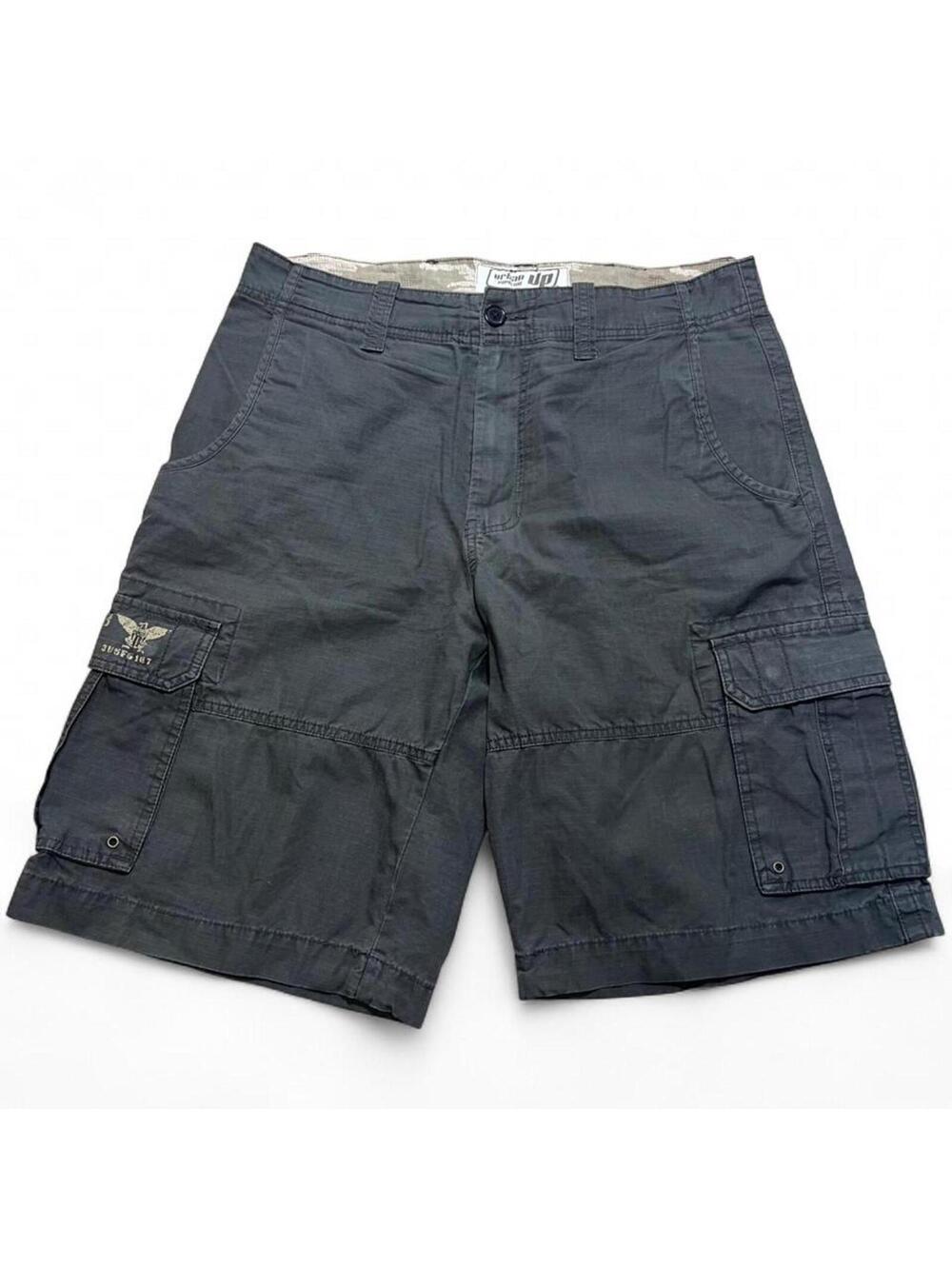 Vintage Y2K Military Style Urban Pipeline Brown Cargo shorts Sz. 36